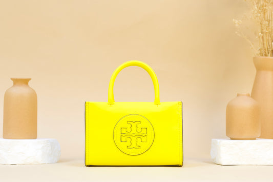 TORY BURCH 145613 ELLA MINI TOTE LIMONCELLO