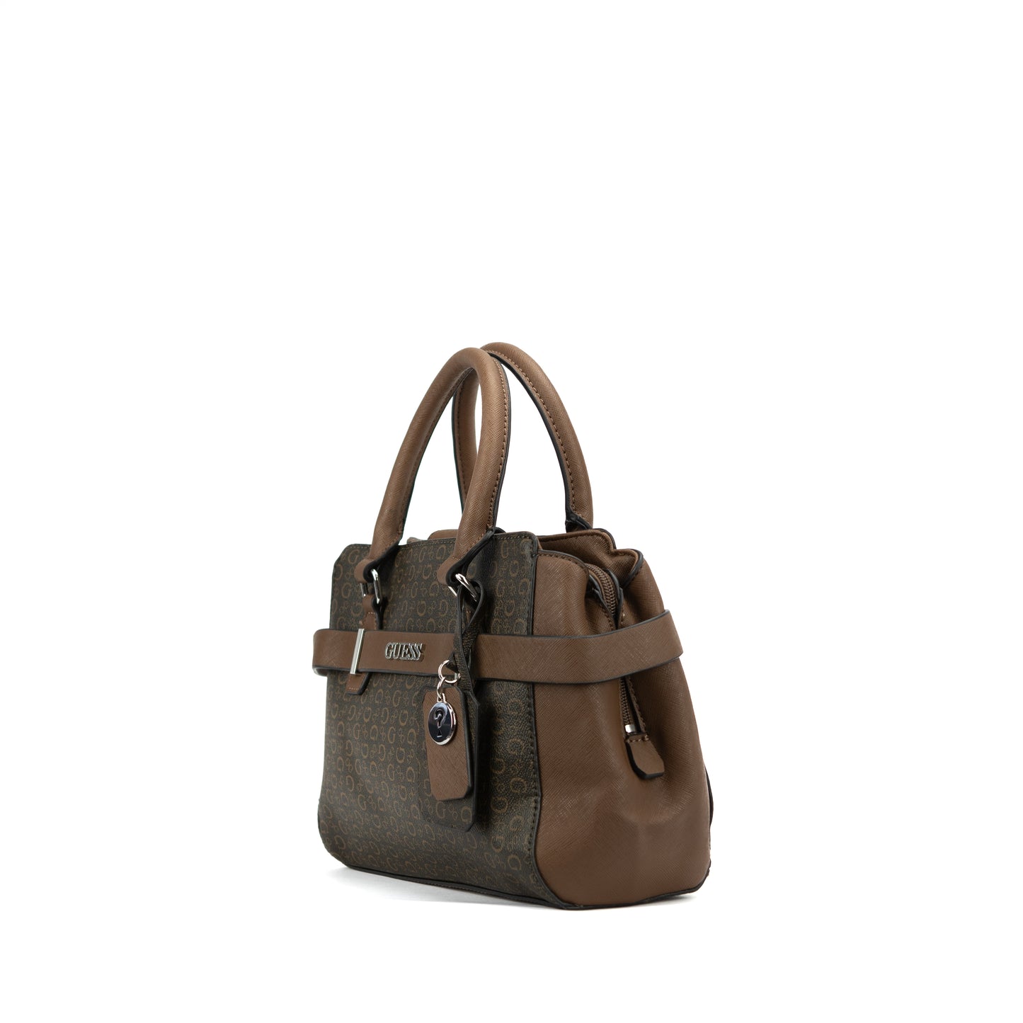 GUESS SATCHEL BROWN HANDBAG