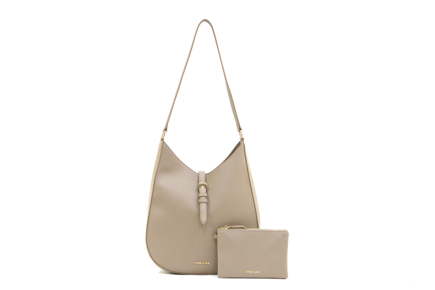 ANNE KLEIN AKH5354 OVERSIZE BUCKLE HOBO TRUFFLE