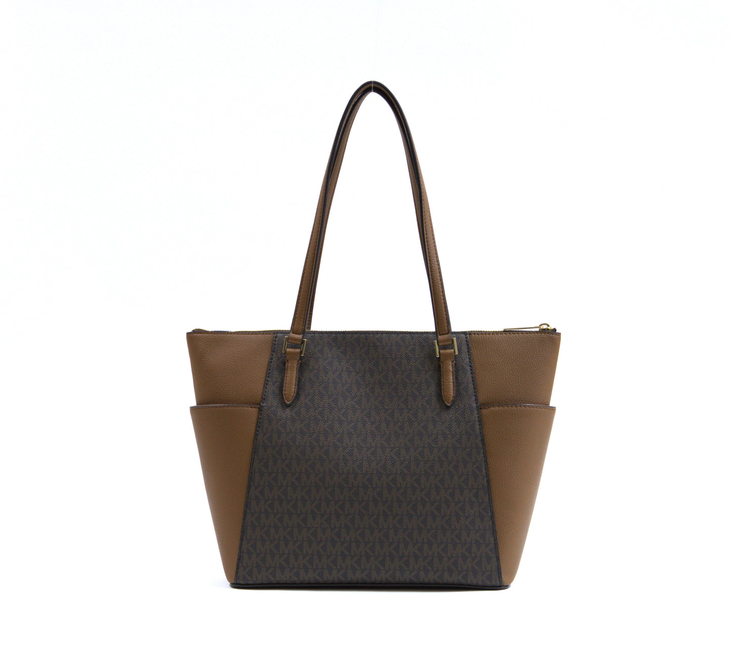 Michael Kors Charlotte Large Top Zip Brown Tote