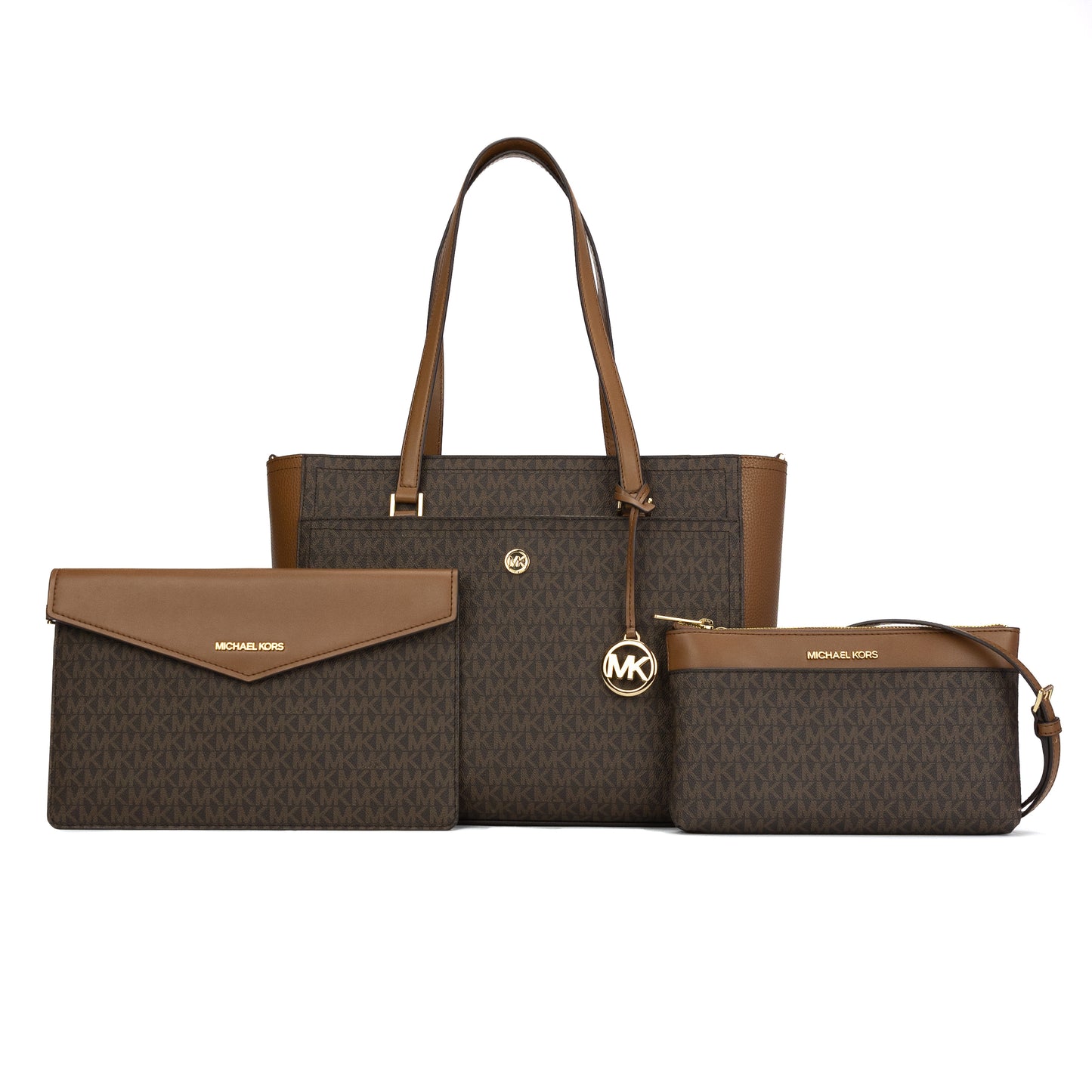 MICHAEL KORS 35T1G5MT7B MAISIE TOTE 3IN1 BROWN