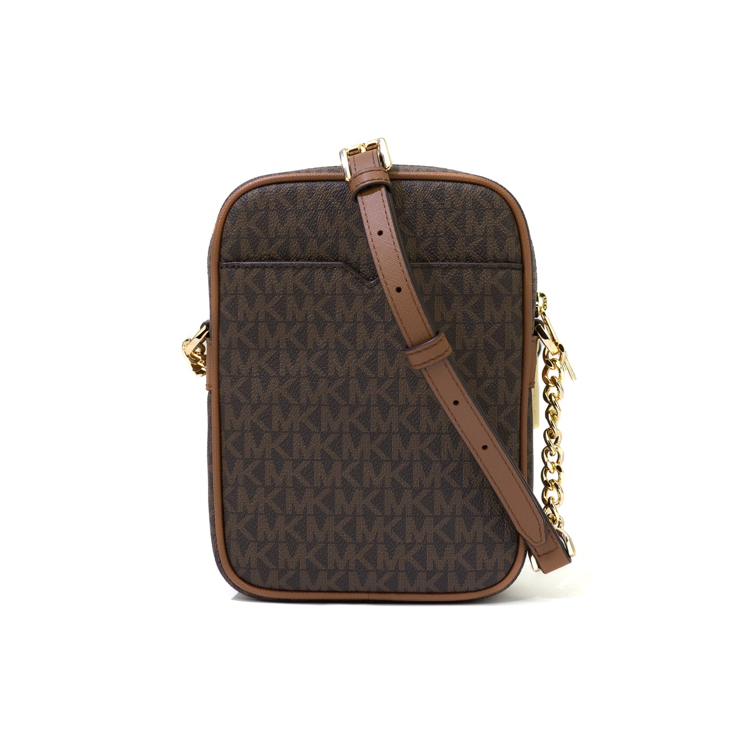 Michael Kors Jet Set Travel Signature Crossbody Handbag - Brown, Medium
