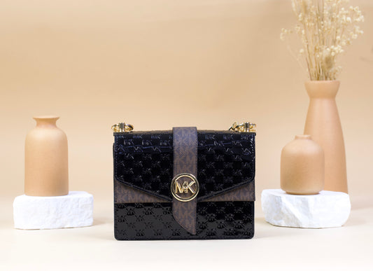 MICHAEL KORS GREENWICH 32F1GGRC5A SMALL CROSSBODY BLACK