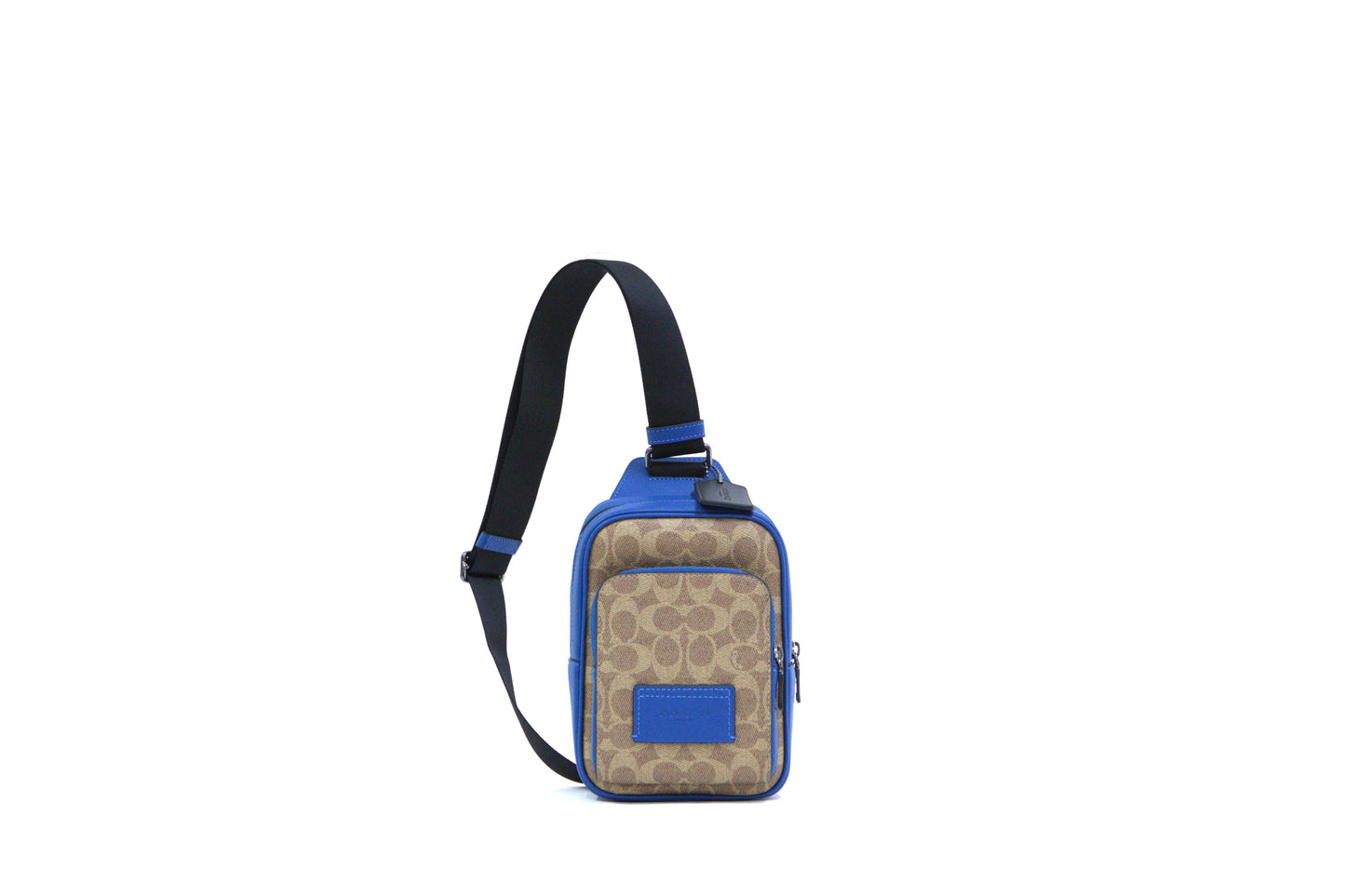 COACH CY912 RACER SLING PACK SIGNATURE CL TAN/PACIFIC BRIGHT MINERAL