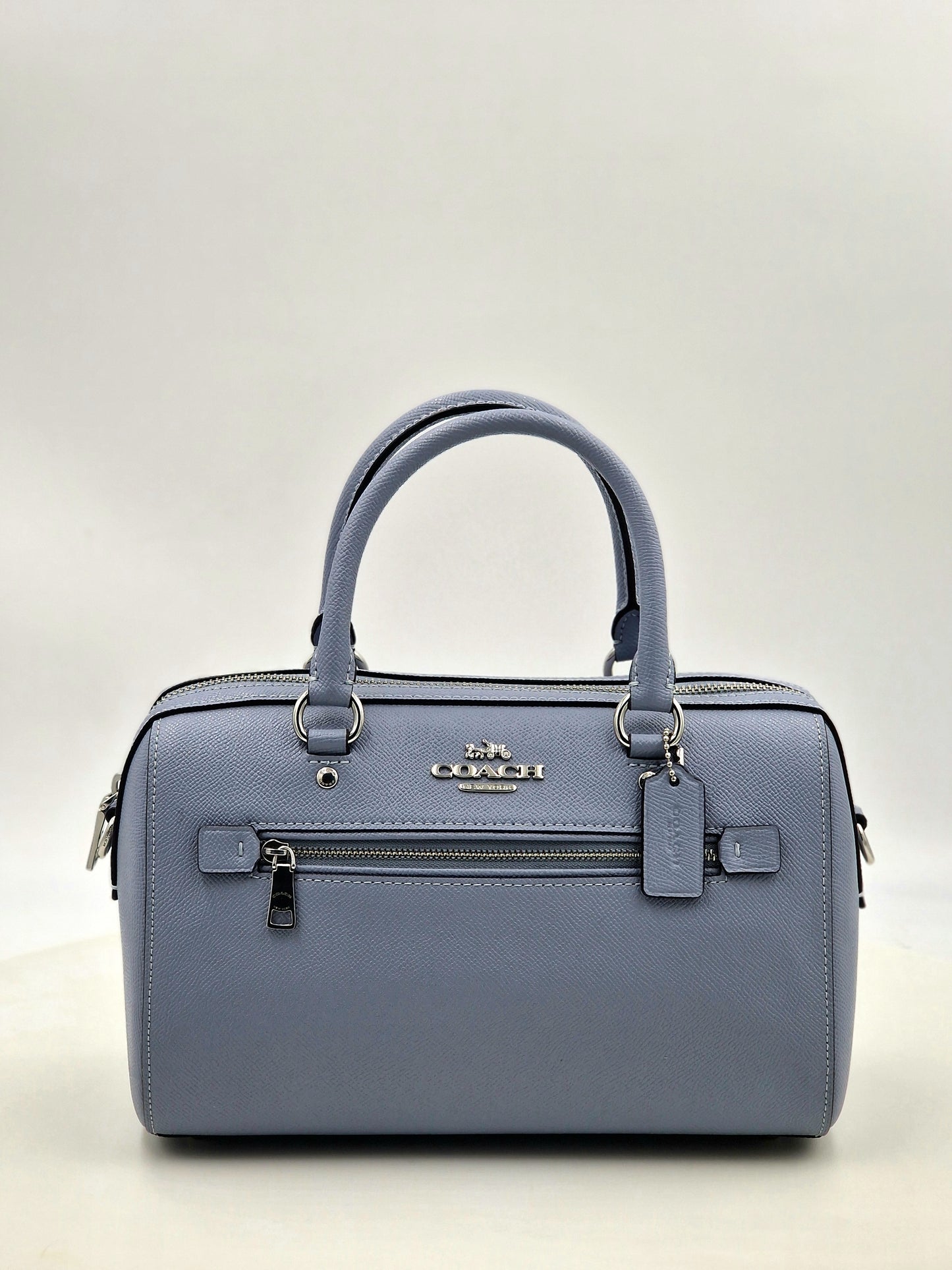 Coach - Crossgrain Leather Rowan Satchel Shoulder/Crossbody - Twilight - 79946 SV/TW