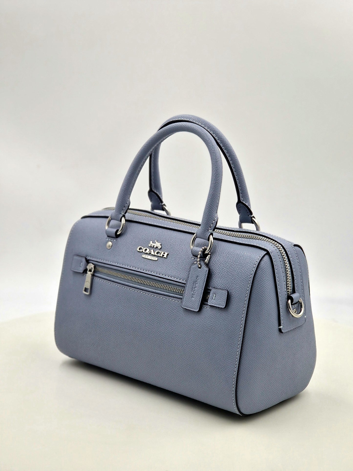 Coach - Crossgrain Leather Rowan Satchel Shoulder/Crossbody - Twilight - 79946 SV/TW