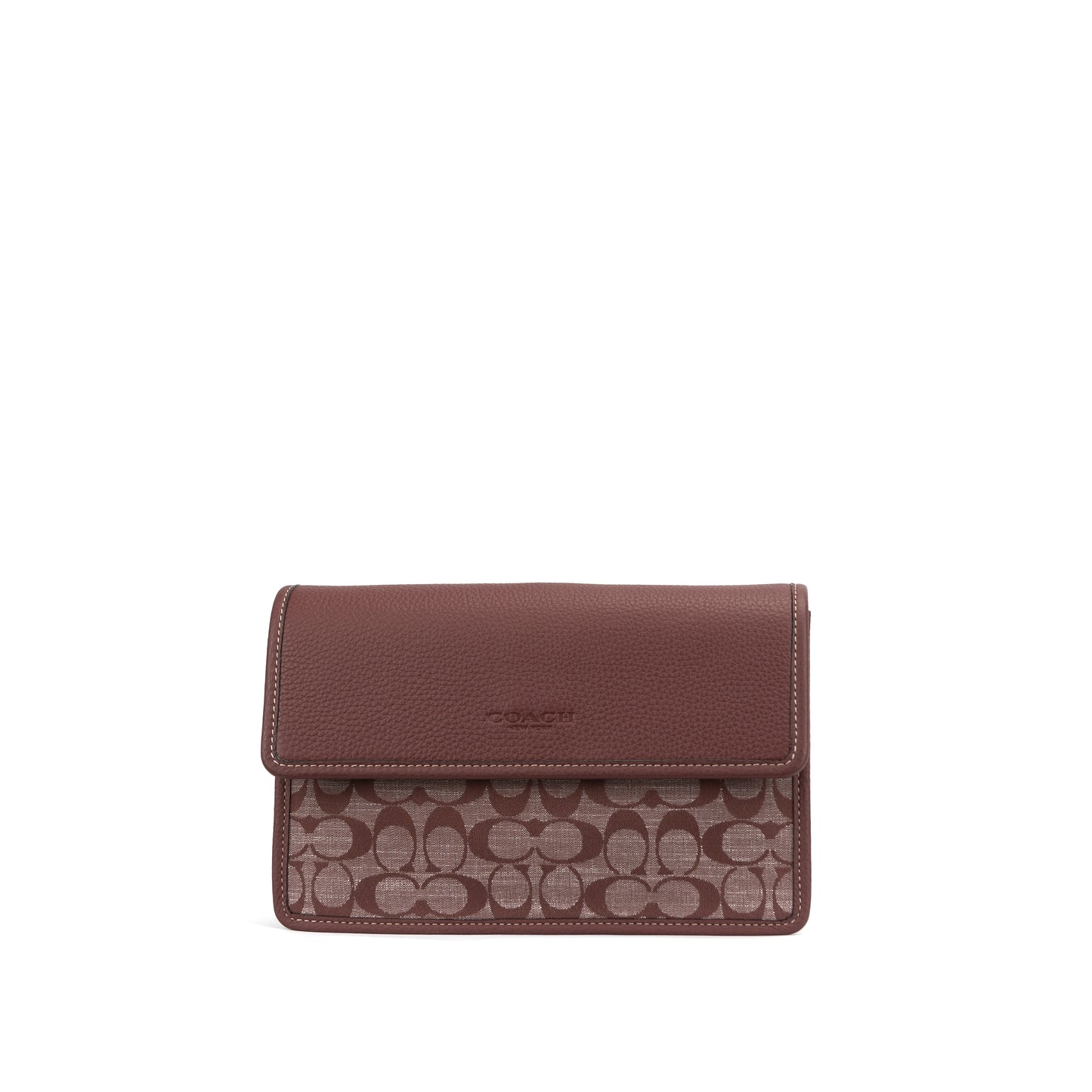 Coach - Turner Flap Crossbody in Signature Canvas - Brass/Wine- CH828