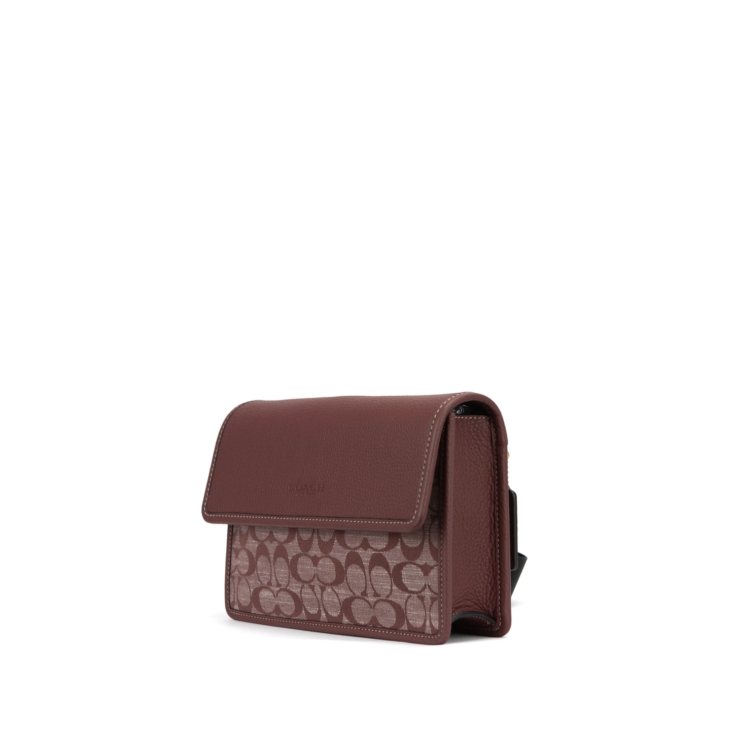 Coach - Turner Flap Crossbody in Signature Canvas - Brass/Wine- CH828