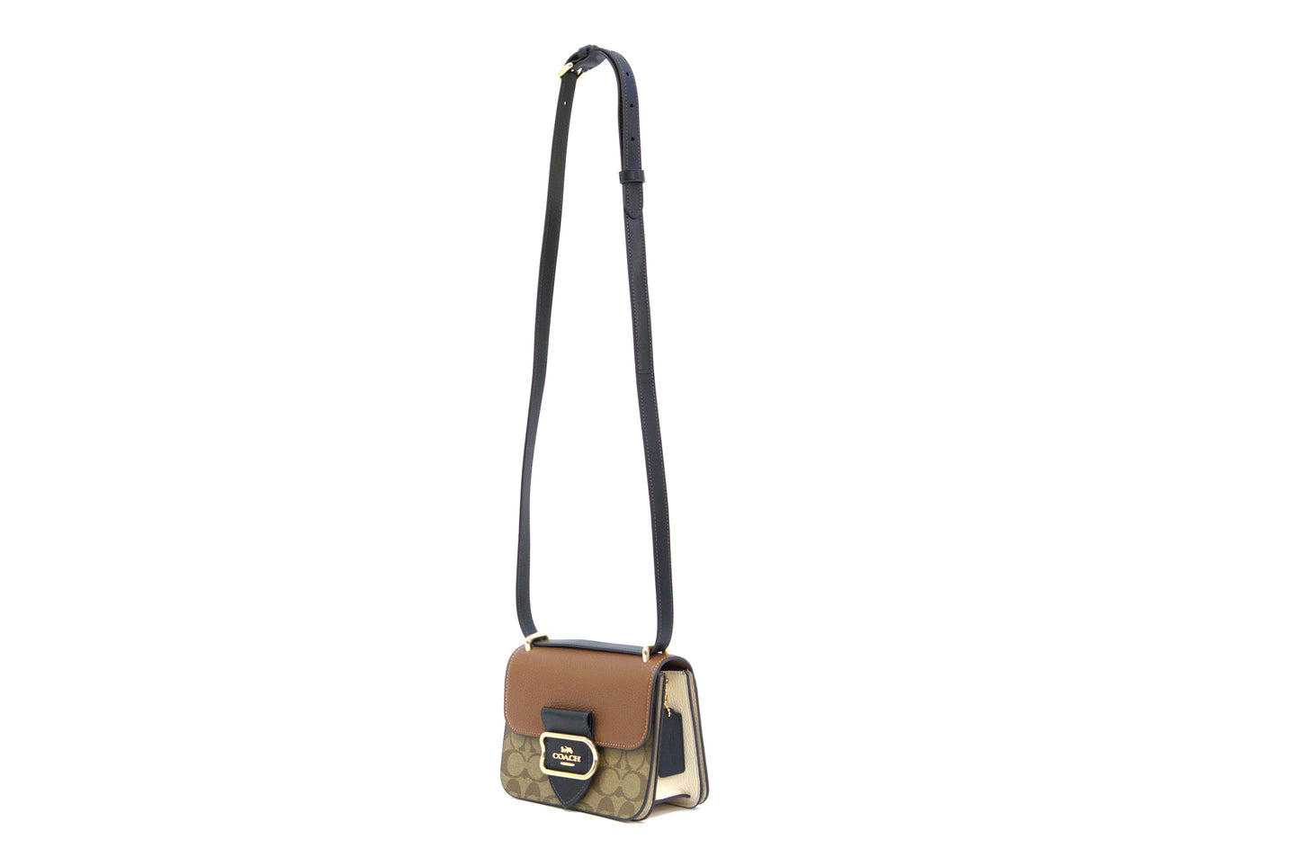 COACH CL462 SIGNATURE CLBK MORGANB SQR KHAKI MULTI