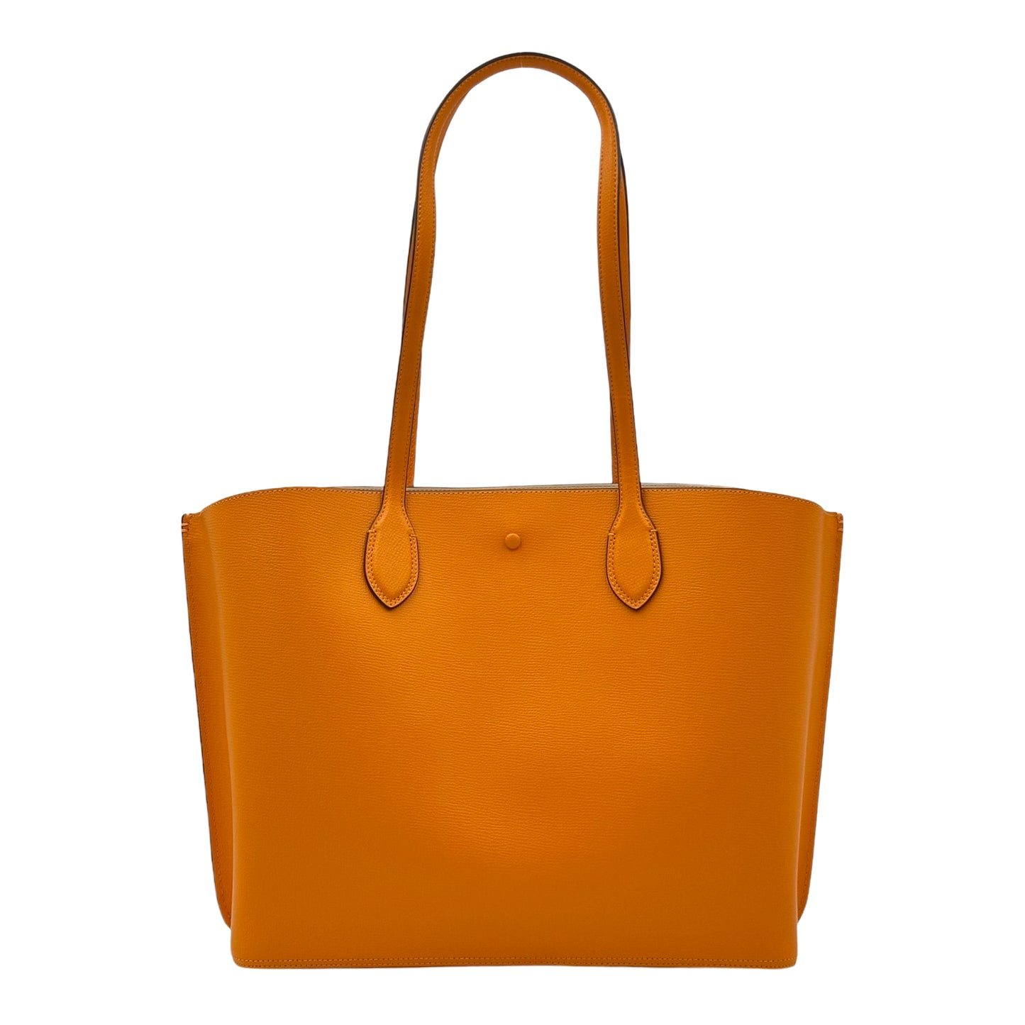 KATE SPADE KF895 CROSSGRAIN LEATHER SUIT TOTE TURMERIC ORANGE