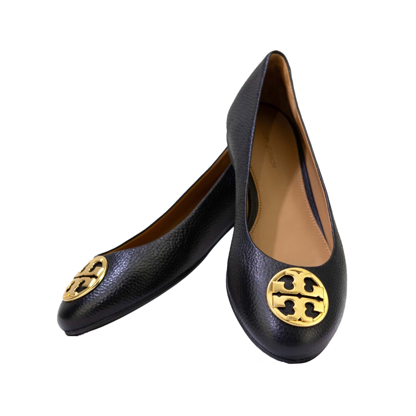 TORY BURCH CHELSEA BALLET FLAT PERFECT BLACK US 8