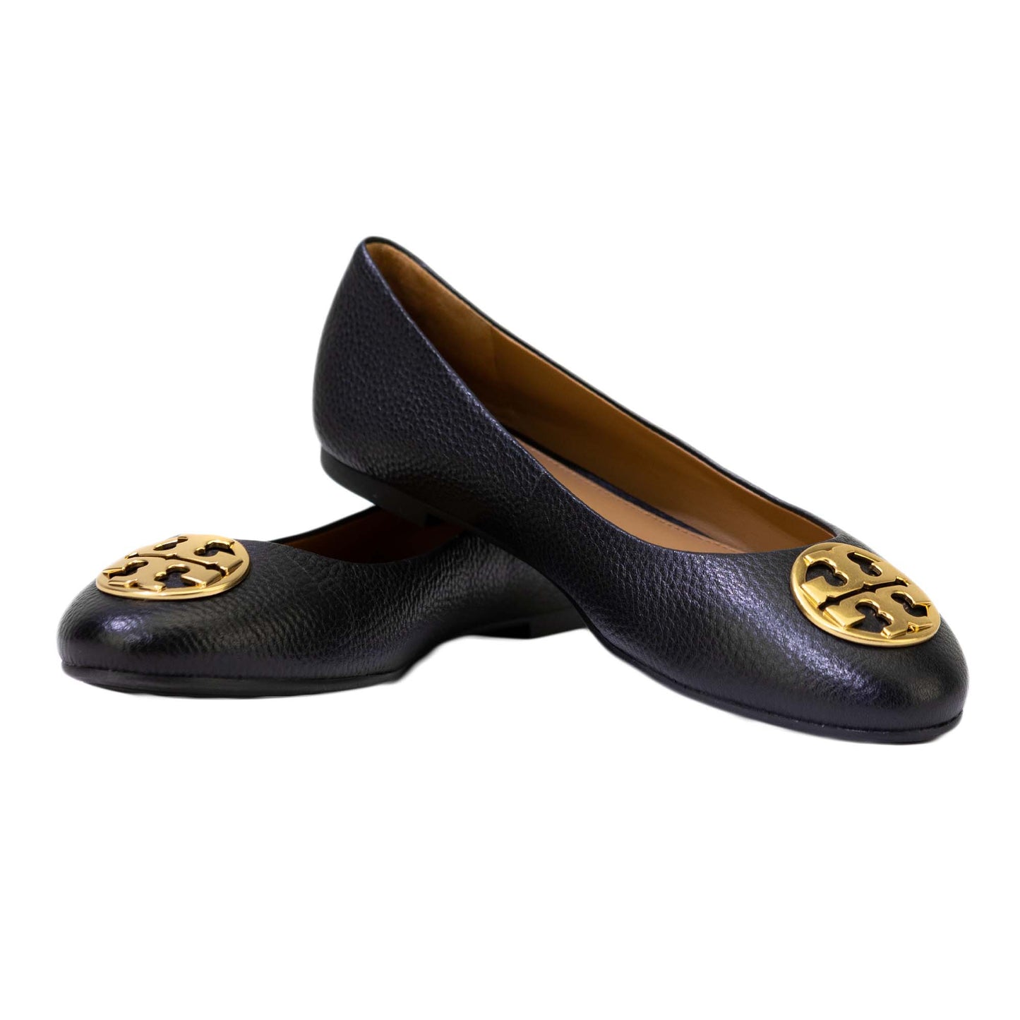 TORY BURCH CHELSEA BALLET FLAT PERFECT BLACK US 8