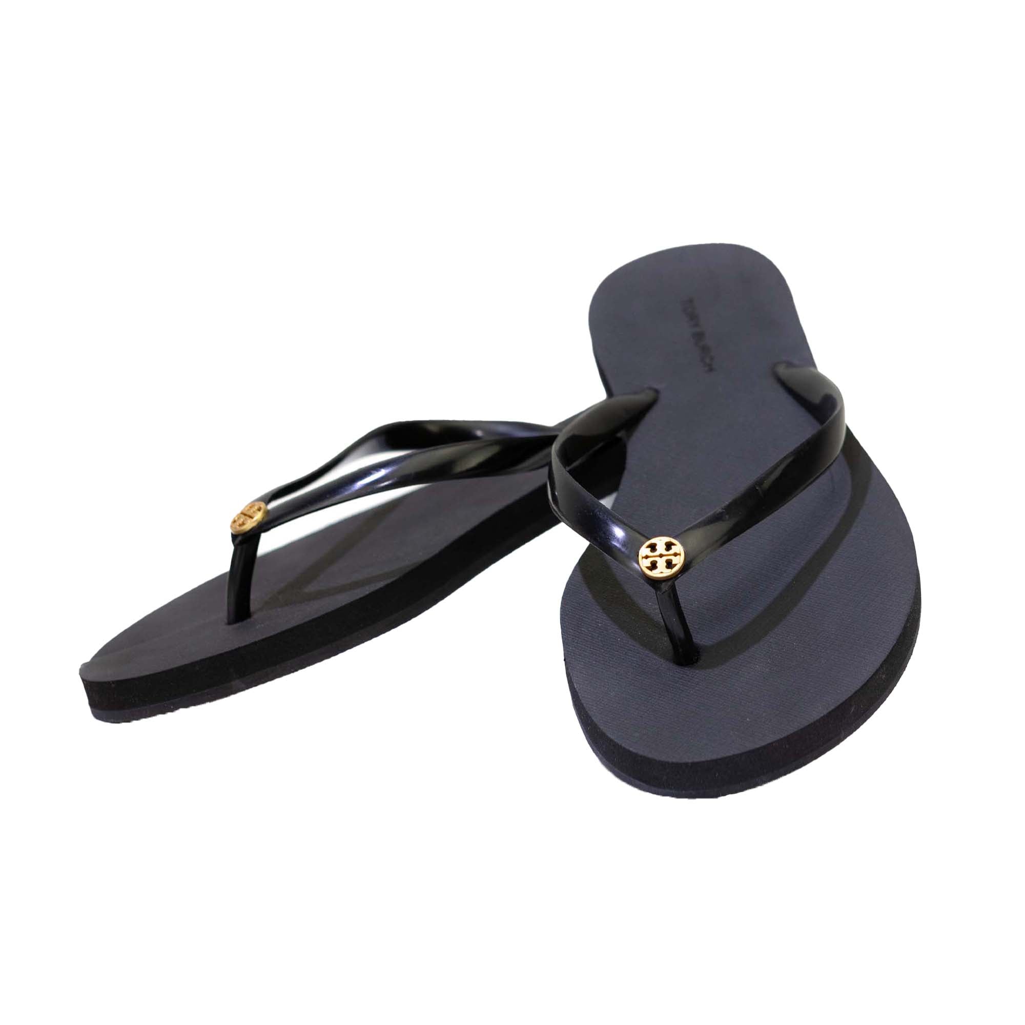 Tory Burch Chelsea Black Flip Flops US7