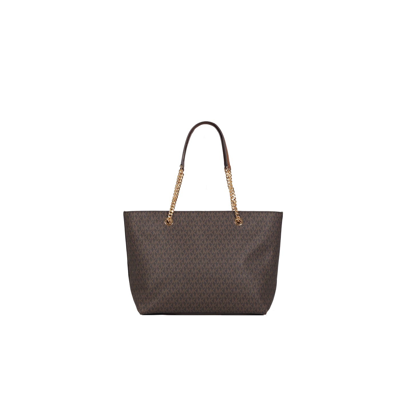 Michael Kors Women's Jet Set Item Medium Front Pocket Chain Tote Bag - Brown
