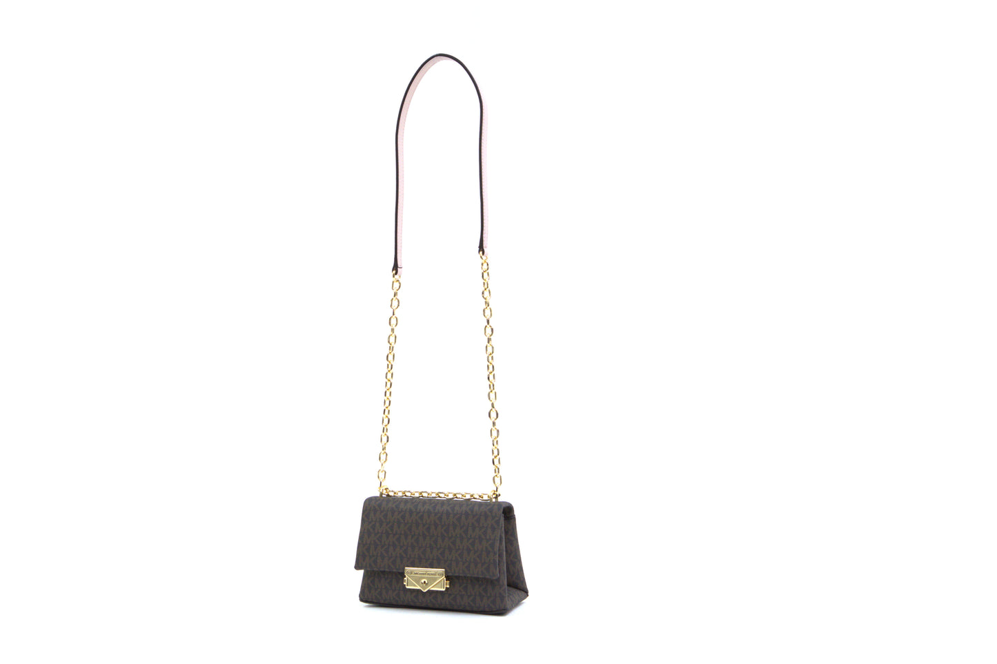 MICHAEL KORS 35F2G0EC5B CECE SMALL CONV FLAP CROSSBODY POWDER BLUSH