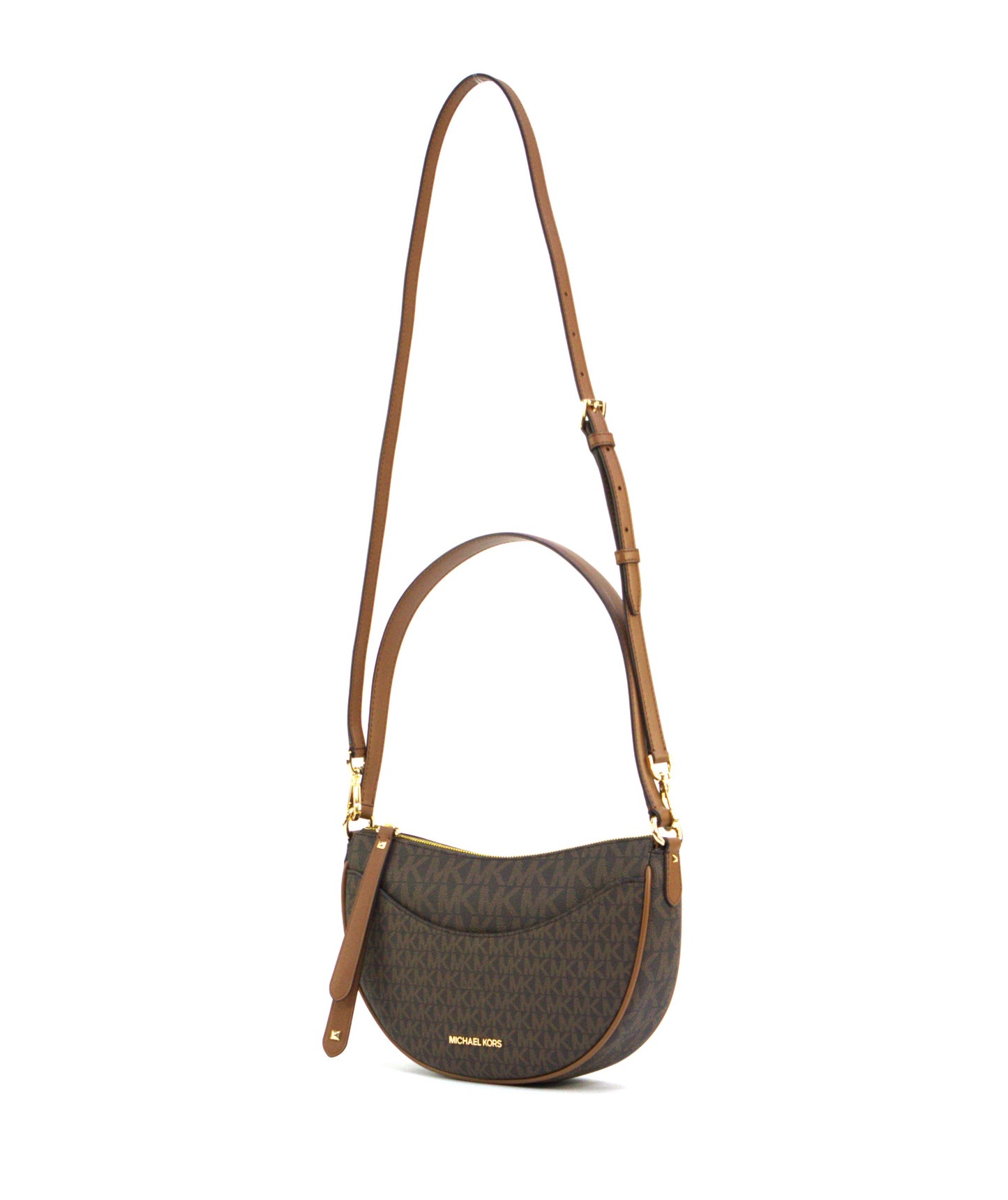 MICHAEL KORS 35R3G4DL8B DOVER MEDIUM HALF MOON SHOULDER BROWN
