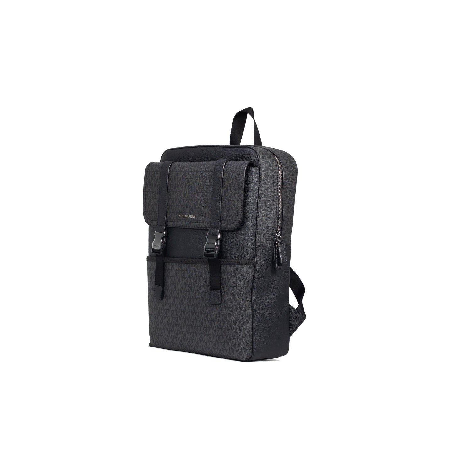 Michael Kors Cooper Large Black Signature PVC Square Sport Backpack Bookbag - 37S3LC0B6B