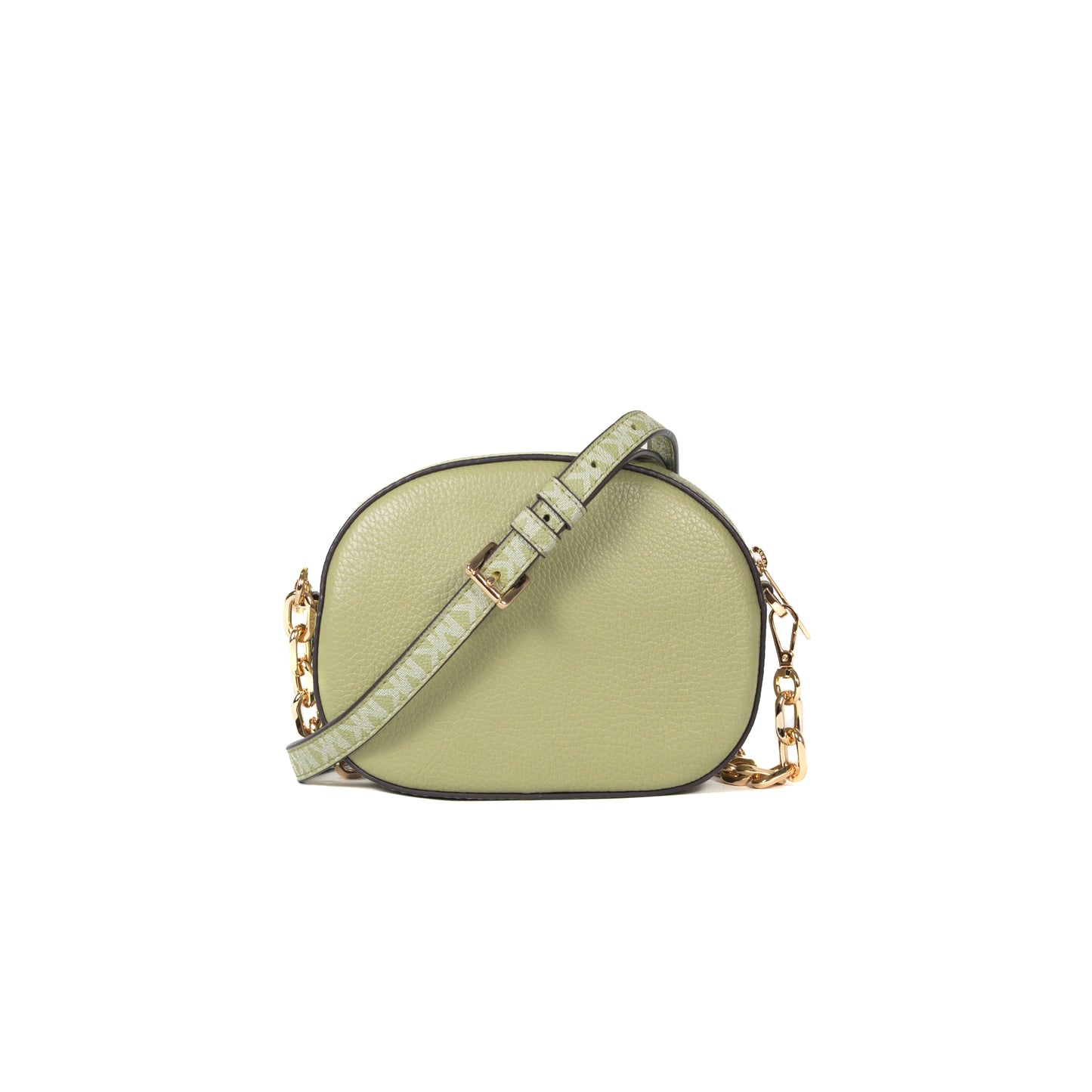 Michael Kors Jet Set Glam Small Leather Crossbody Bag - Light Sage