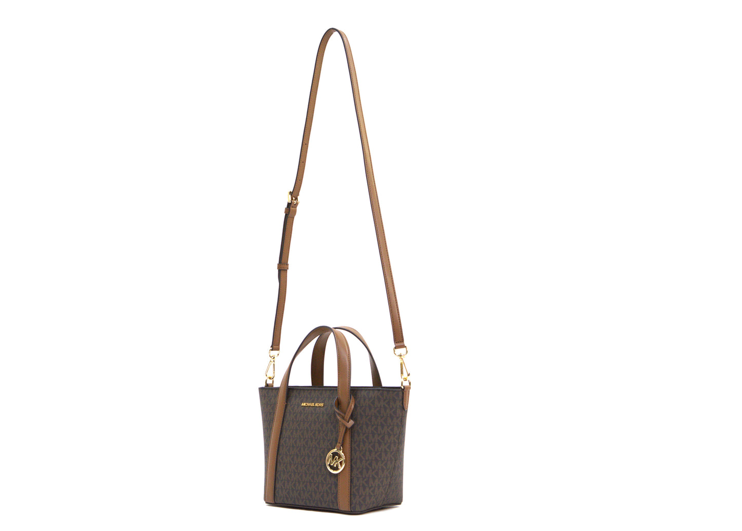 MICHAEL KORS 35S4G3FM1B PRATT SMALL TOTE MESSENGER BROWN