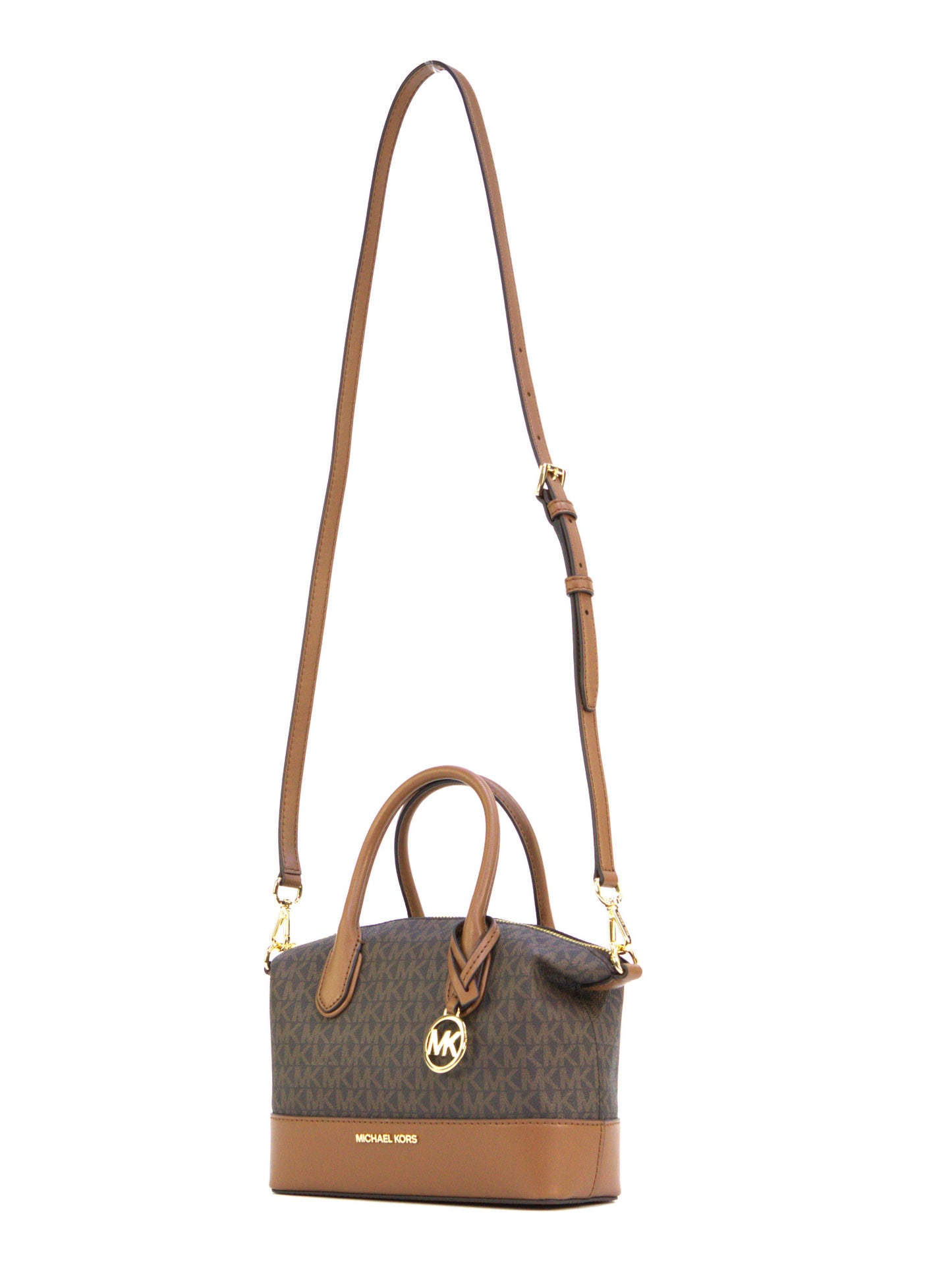 MICHAEL KORS 35S4G4FS1B HYDE SM SATCHEL BROWN