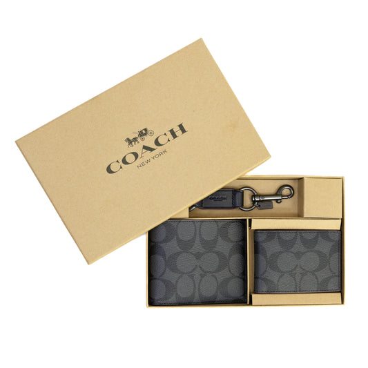 COACH CS434 3IN1 GIFT BOX BLACK/OXBLOOD