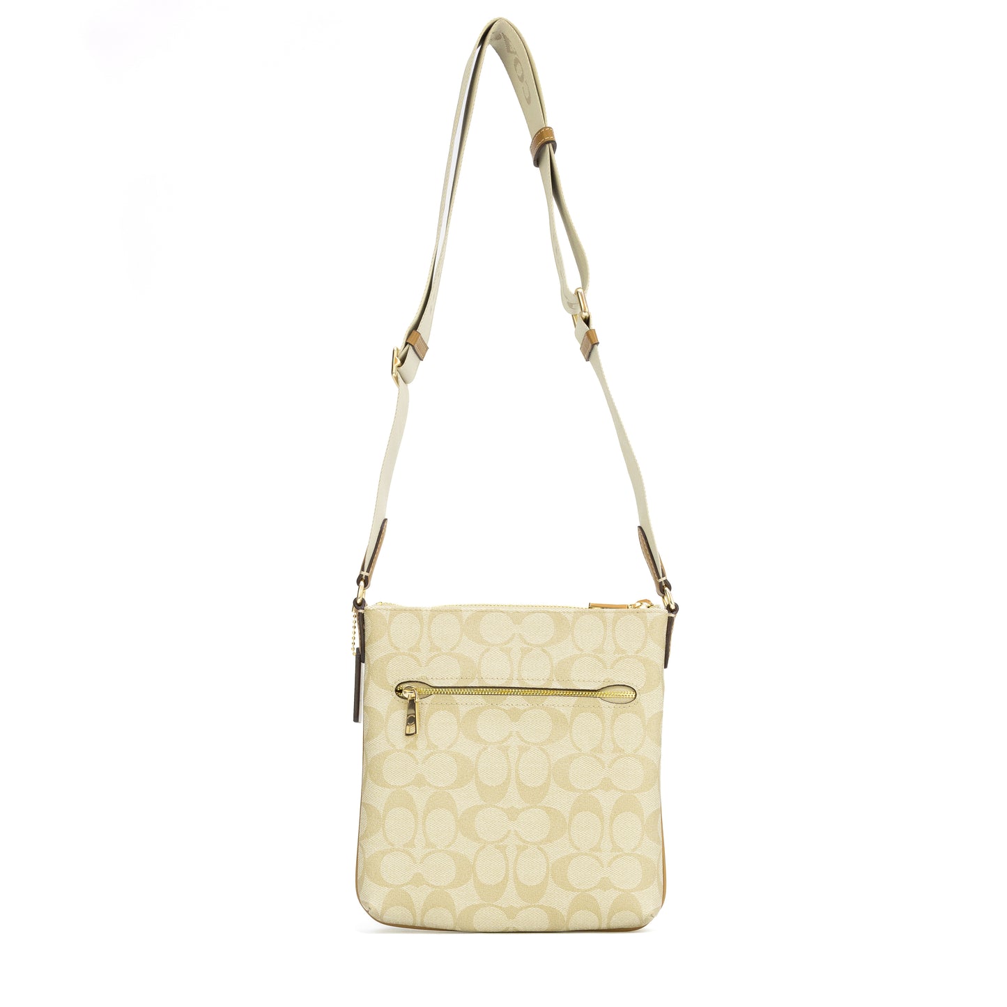 COACH CR248 FILE BAG LIGHT KHAKI/CHALK LT SADDLE