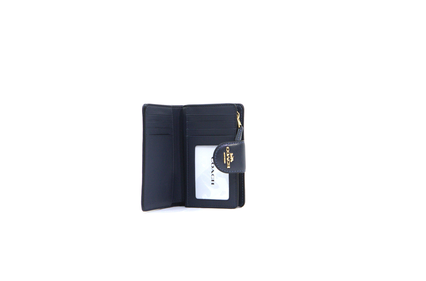 COACH CU987 MD CRN ZIP SIGNATURE JCQRD NAVY/MIDNIGHT NAVY