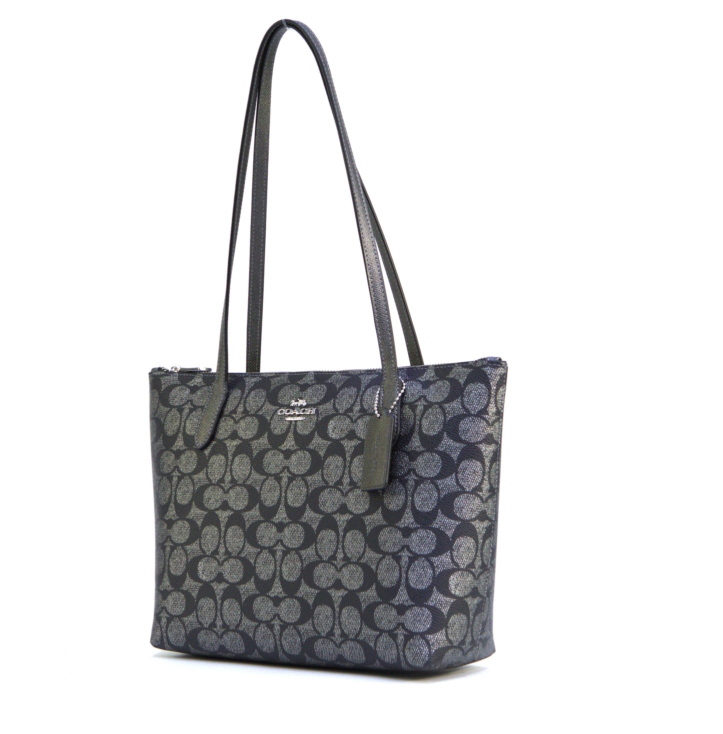 COACH CW396 MTL SIG FIONAS TOTE GUNMETAL MULTI