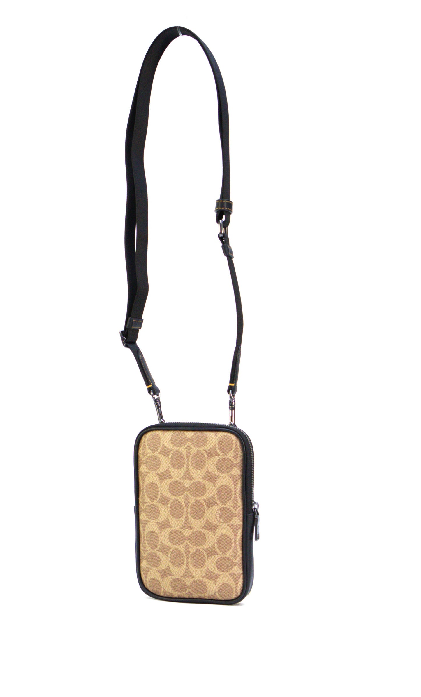 COACH CW364 ADEN CRO SIG TAN/BLACK