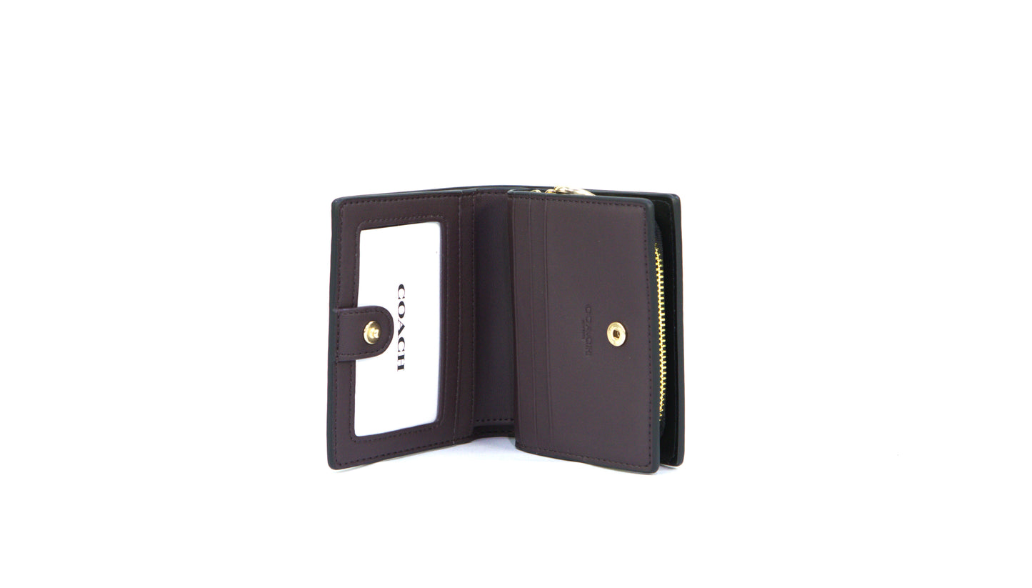 COACH CW789 SNAP WLT SIG CNVS WALNUT/BLACK