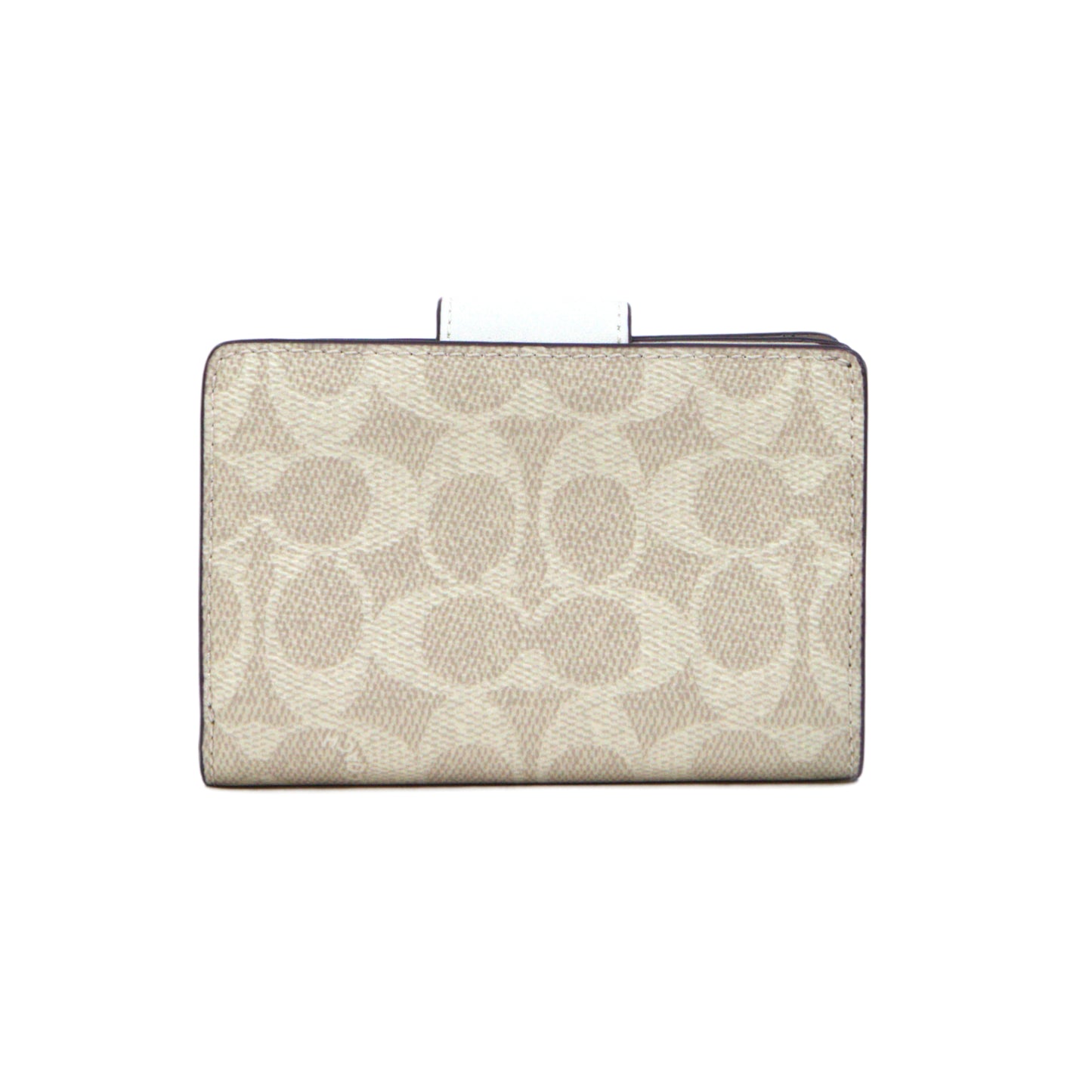 COACH CW786 MDM CRNR ZIP SIGNATURE SAND/CHALK