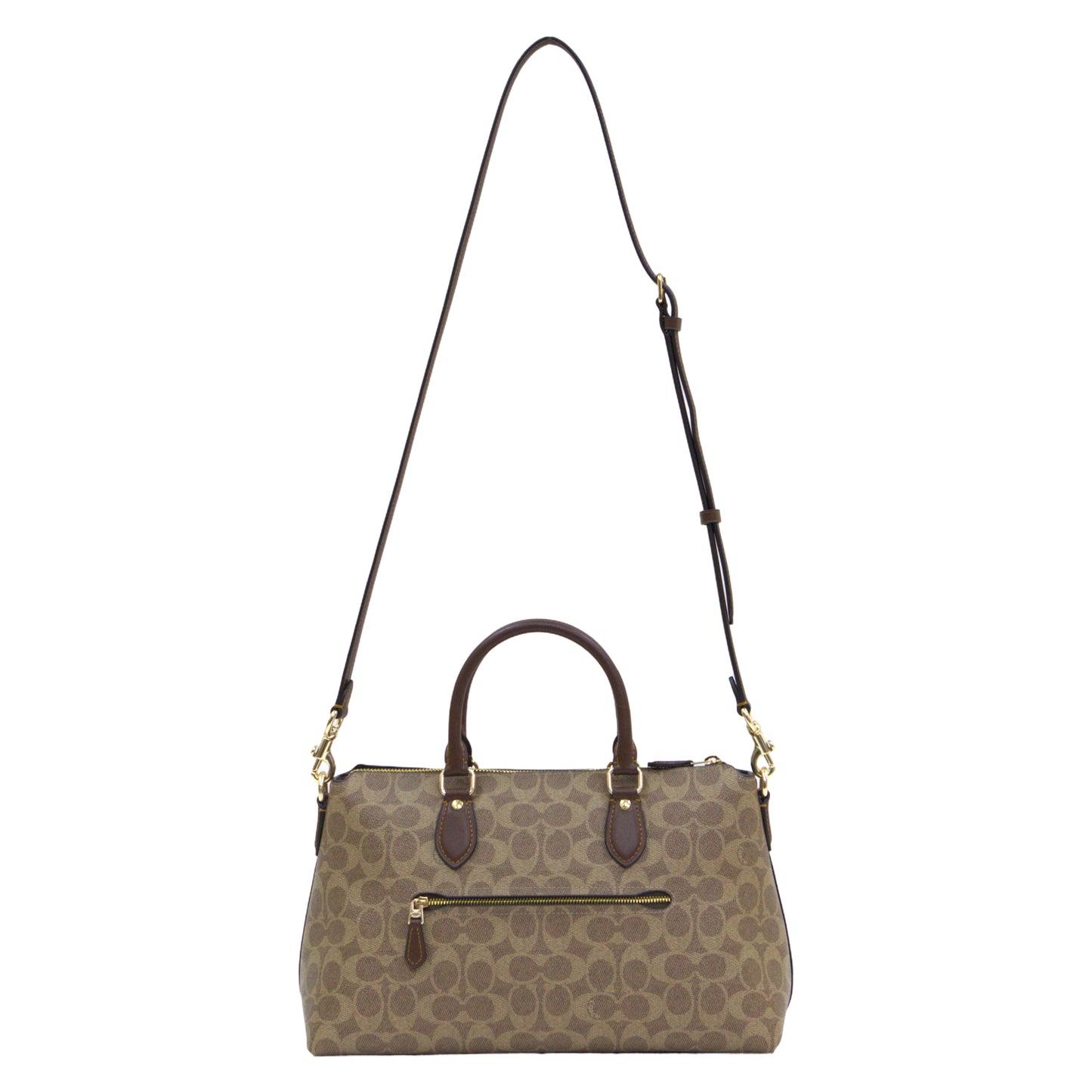 COACH CW422 SIGNATURE GEORGIA SATCHEL TAN/BROWN