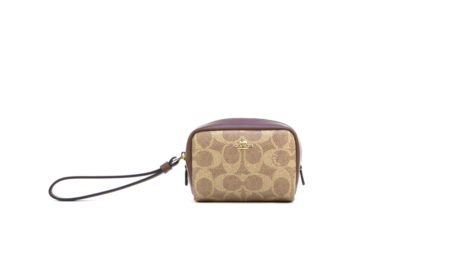 COACH CW907 PCH WRST SIG TAN/BROWN