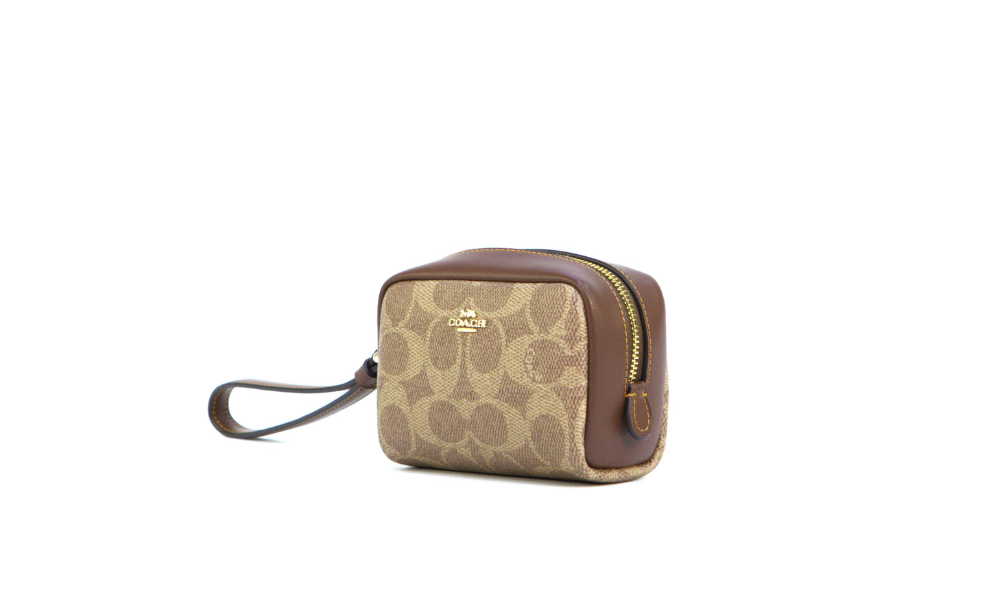 COACH CW907 PCH WRST SIG TAN/BROWN