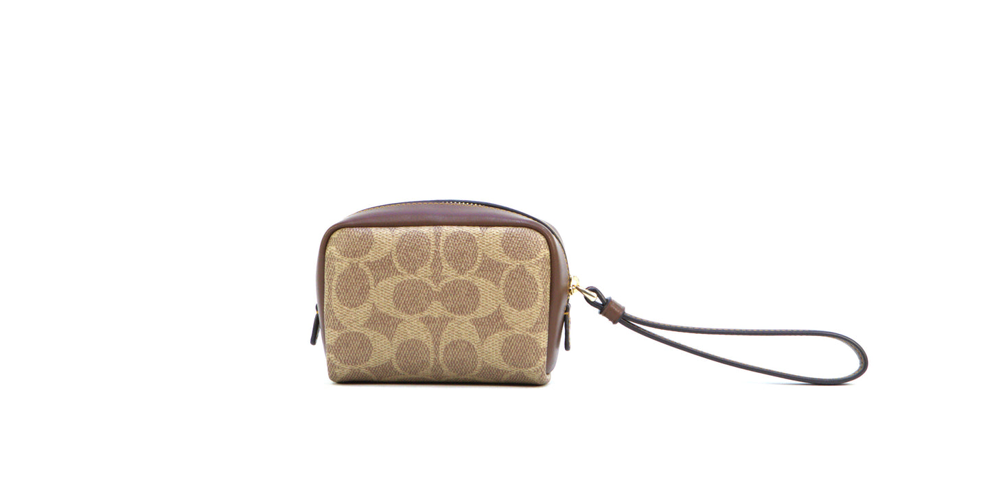 COACH CW907 PCH WRST SIG TAN/BROWN