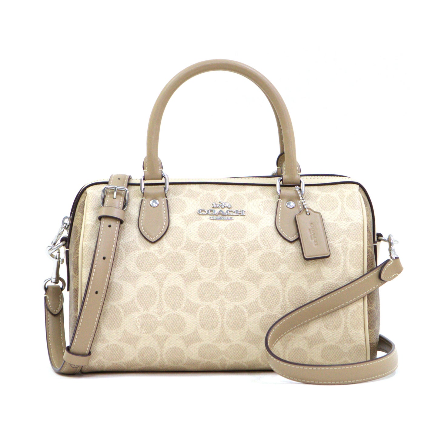 COACH CW377 SIGNATURE BLOCK ROWAN SAND/TAUPE MULTI