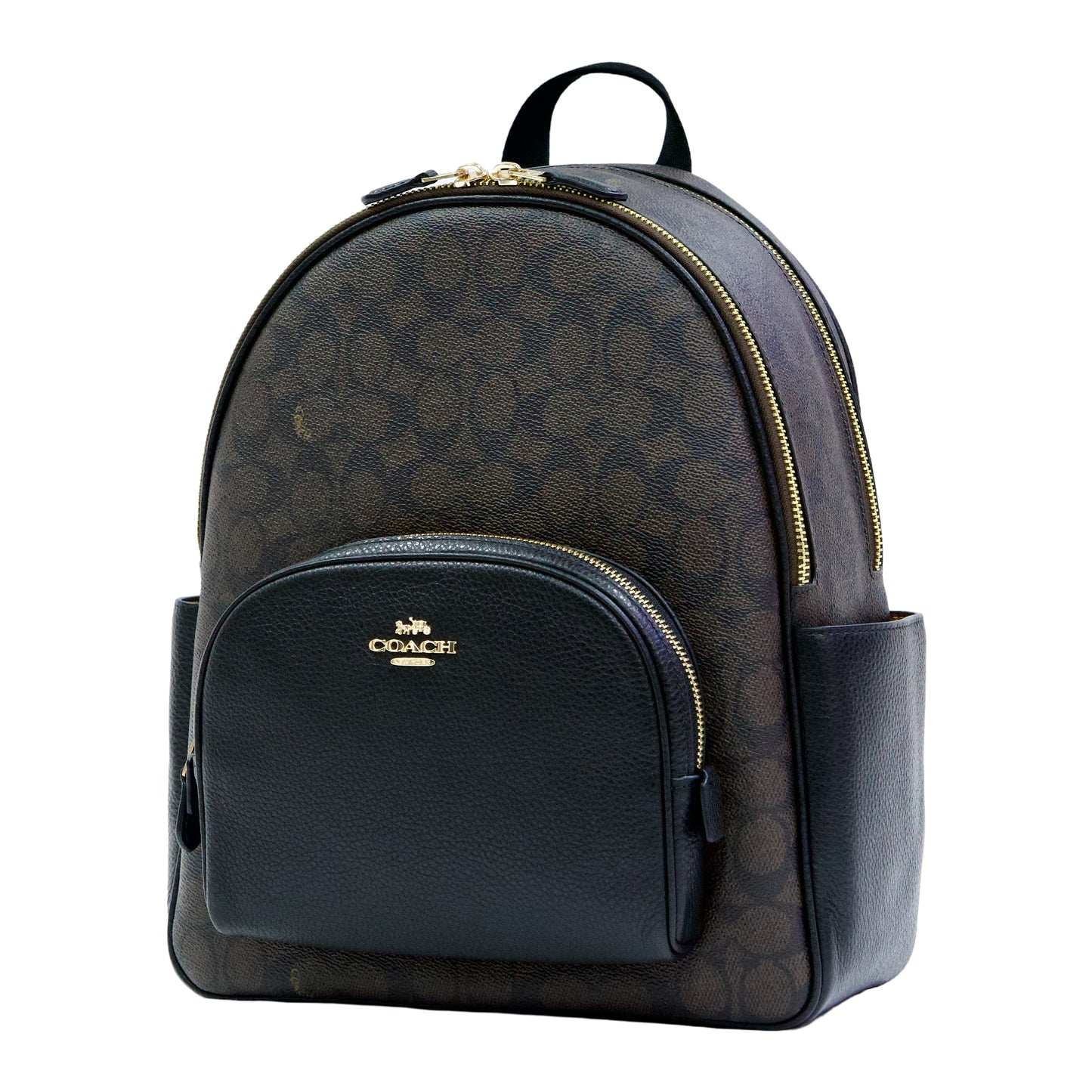 COACH CZ176 SIGNATURE COURT BACKPACK WALNUT/BLACK