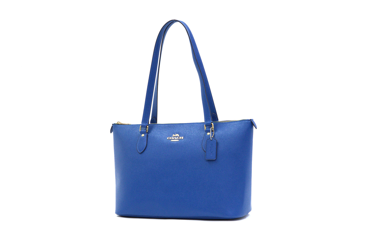 COACH CV402 LTH GALLERY TOTE DARK PACIFIC BRIGHT MINERAL