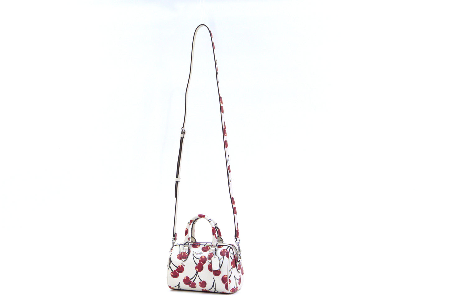 COACH CY745 MINI ROWAN WITH CHERRY PRINT CHALK MULTI
