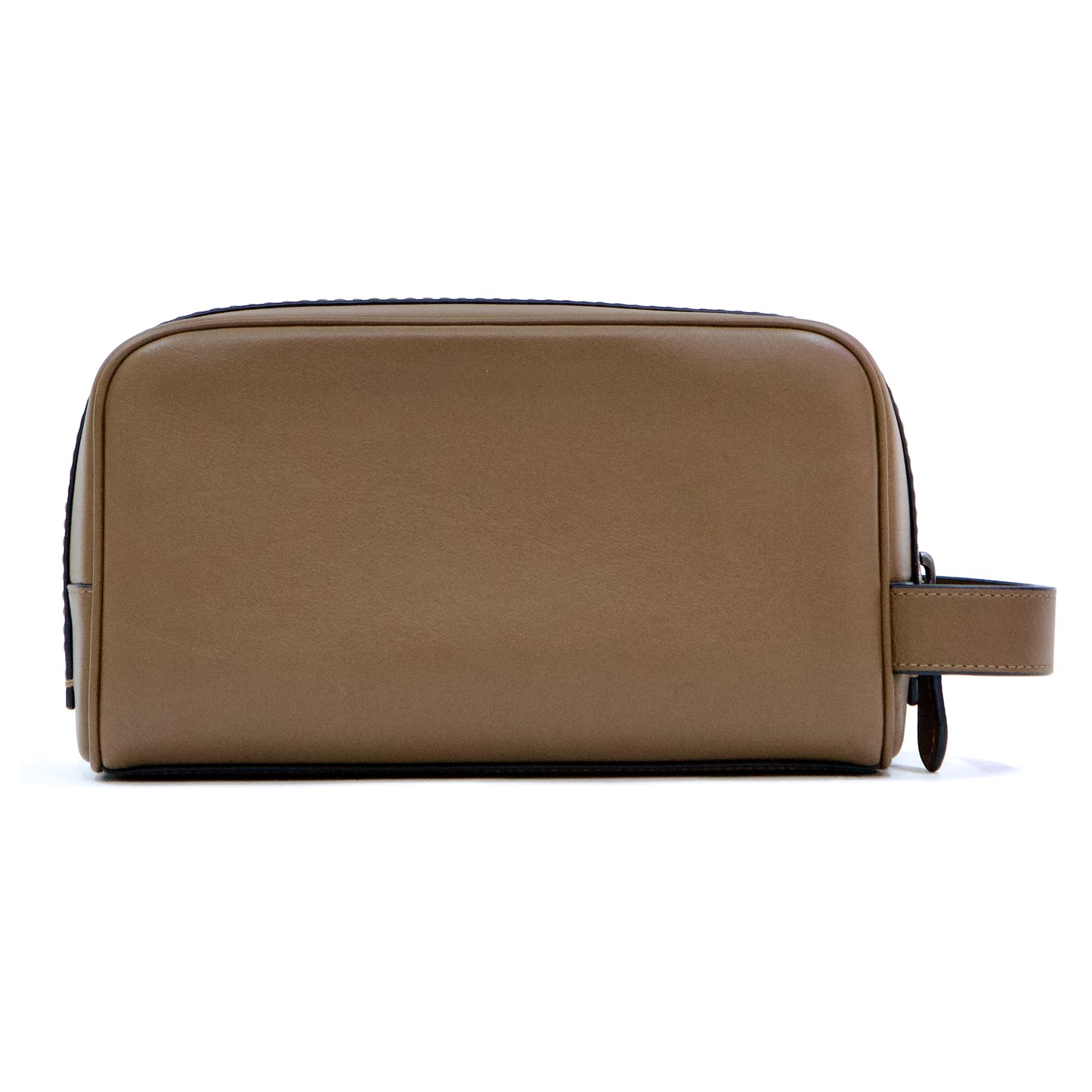 COACH CBE03 QB/SD SM TRAVEL KIT WHIPSTITCH QB/SADDLE