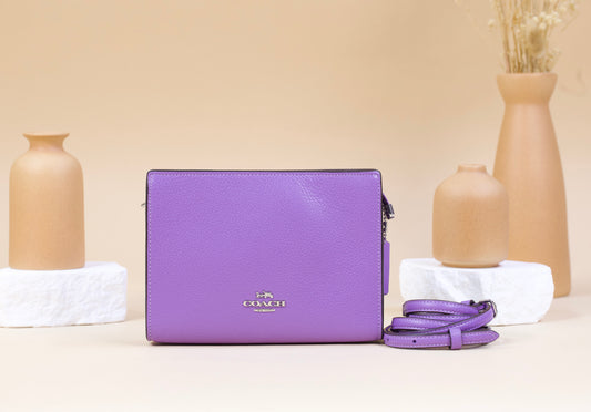 COACH SLM CB PBLD CROSSBODY CAT21 PURPLE