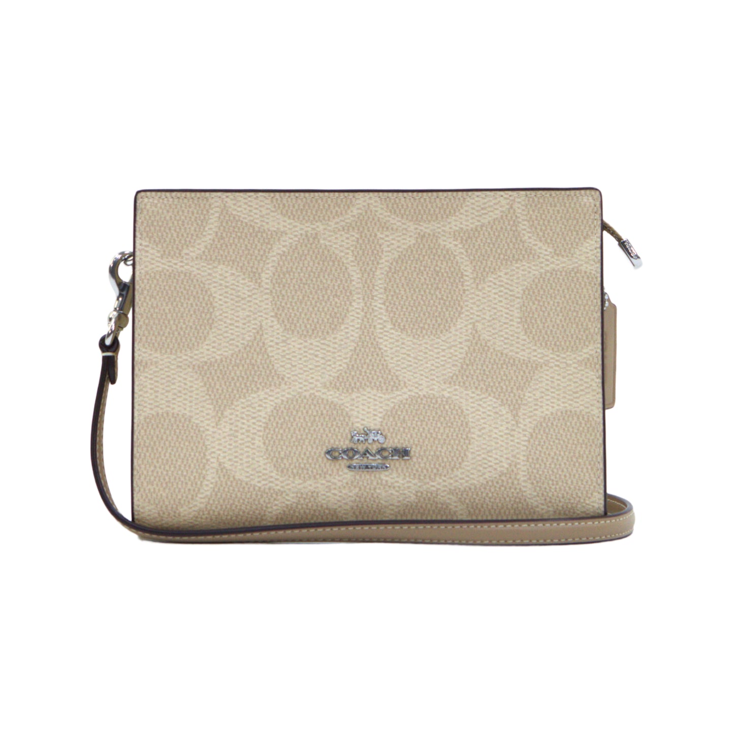 COACH CAR12 SLIM CROSSBODY MX SIGNATURE SAND/TAUPE
