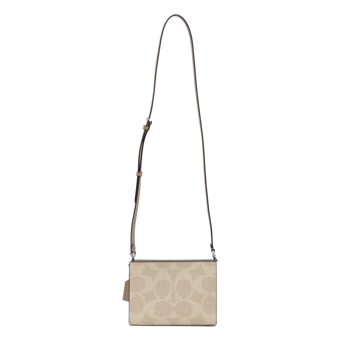 COACH CAR12 SLIM CROSSBODY MX SIGNATURE SAND/TAUPE