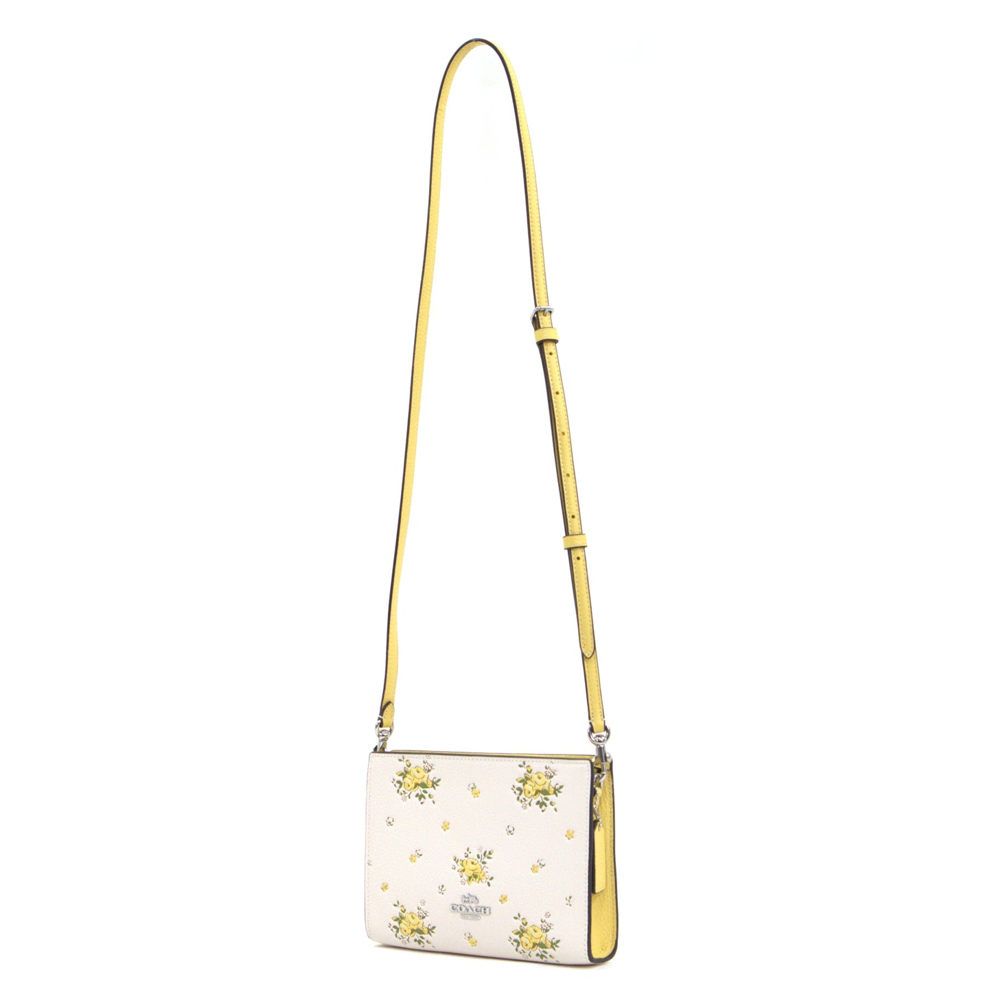 COACH CAQ27 SLIM CROSSBODY FLORAL CHALK MULTI