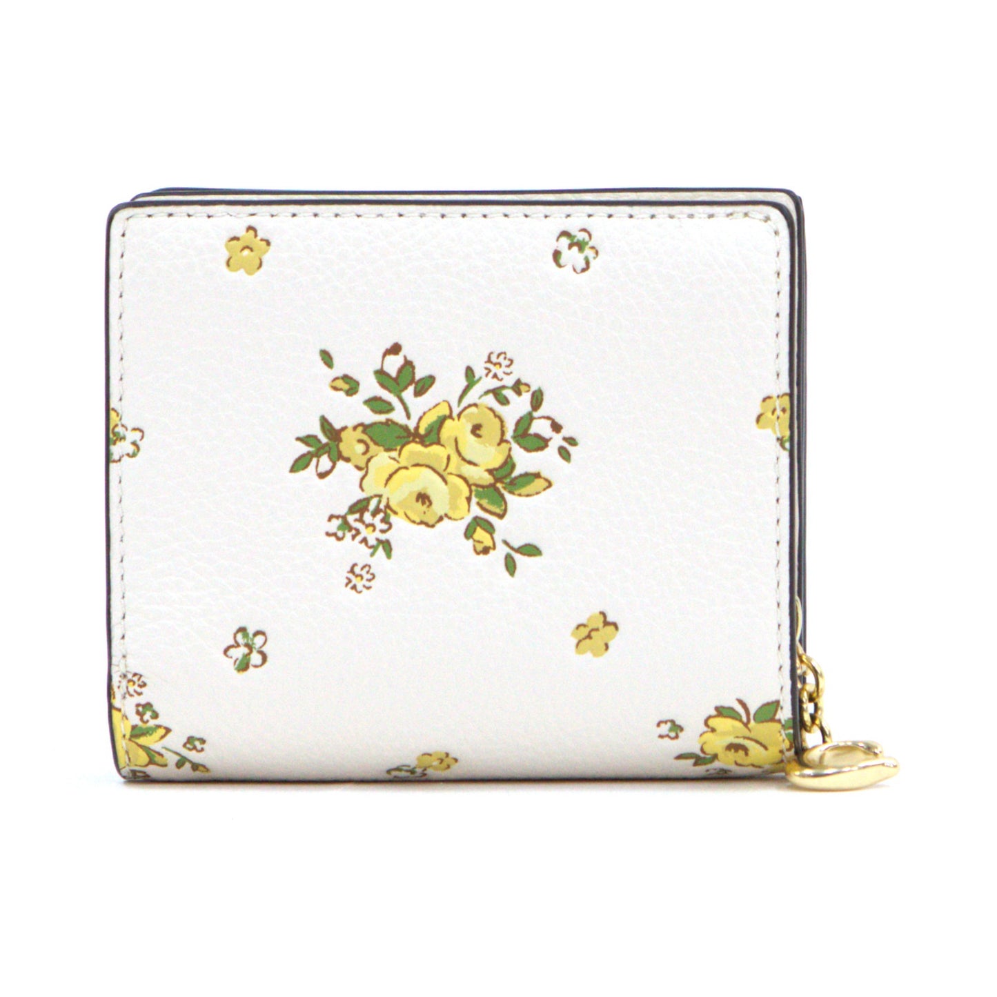 COACH CAP15 SNAP WALLET FLORAL PRINT CHALK MULTI
