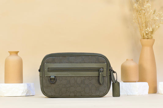 COACH CBF21 THEO CAMERA BAG OLIVE DRAB