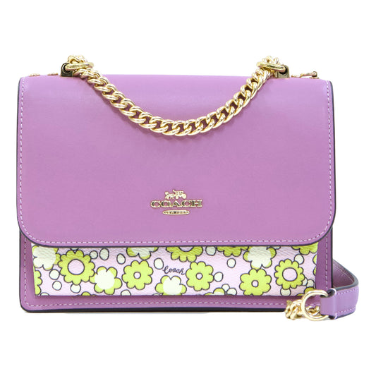 COACH CBM62 MINI KLARE CROSSBODY BLCKD FLORAL LILAC MULTI
