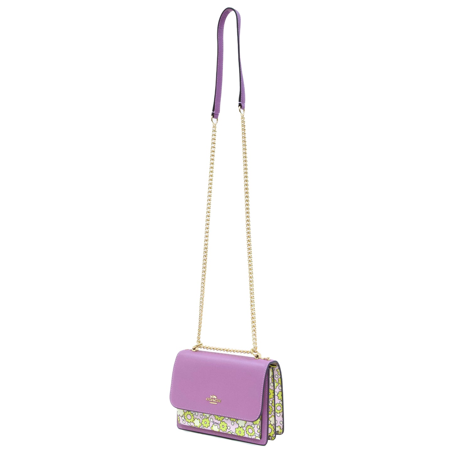 COACH CBM62 MINI KLARE CROSSBODY BLCKD FLORAL LILAC MULTI