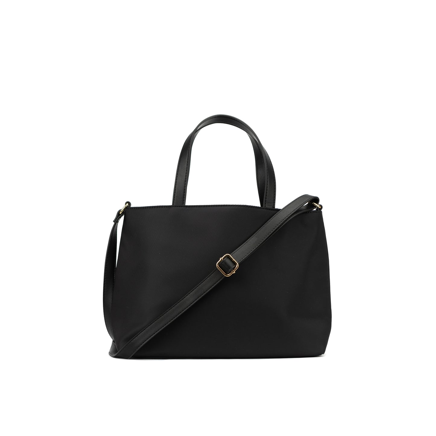 TOMMY HILFIGER BLACK SATCHEL WITH SLING