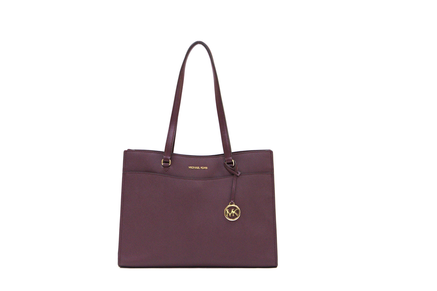 MICHAEL KORS 35F4GTVT9L JET SET TRAVEL LARGE MF PKT TOTE OXBLOOD